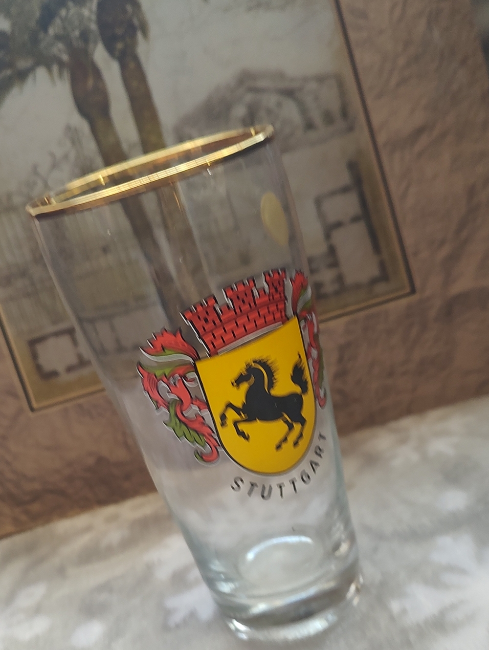 German Glass/Stuttgart//Crest Gold-Rimmed - Picture 5 of 8